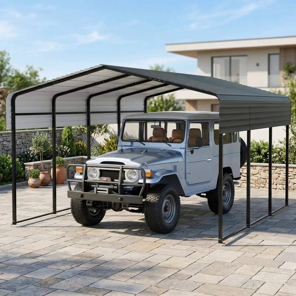Kanopi Baja 12x20ft untuk Perahu & Motor – Shelter Heavy Duty Galvanis